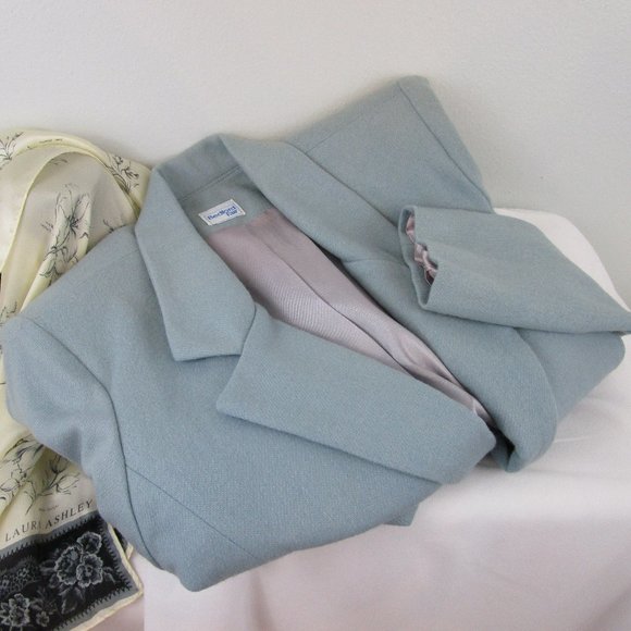 🎉3X Host Pick🎉 Vintage 80's Blue Blazer - Picture 7 of 8